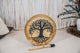 A Meinl 15" Native American-Style Hoop Drum, Tree of Life with a tree of life design on it.