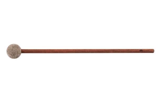 A Meditation Flow Chime 38" / 95 cm, 432 Hz, 10 Notes, E Minor, Black from Meinl, wooden mallet for sound therapy and relaxation, with a wooden handle.