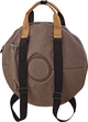 A high-quality Meinl brown and tan backpack with straps.