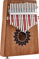 A Meinl 17 notes Kalimba, Mahogany with black keys.